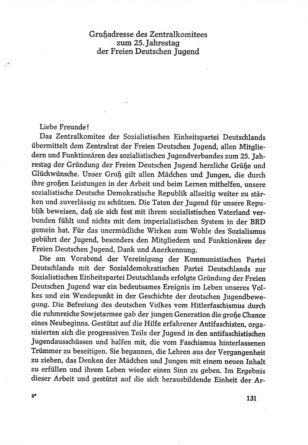 Dokumente der Sozialistischen Einheitspartei Deutschlands (SED) [Deutsche Demokratische Republik (DDR)] 1970-1971, Seite 131 (Dok. SED DDR 1970-1971, S. 131)