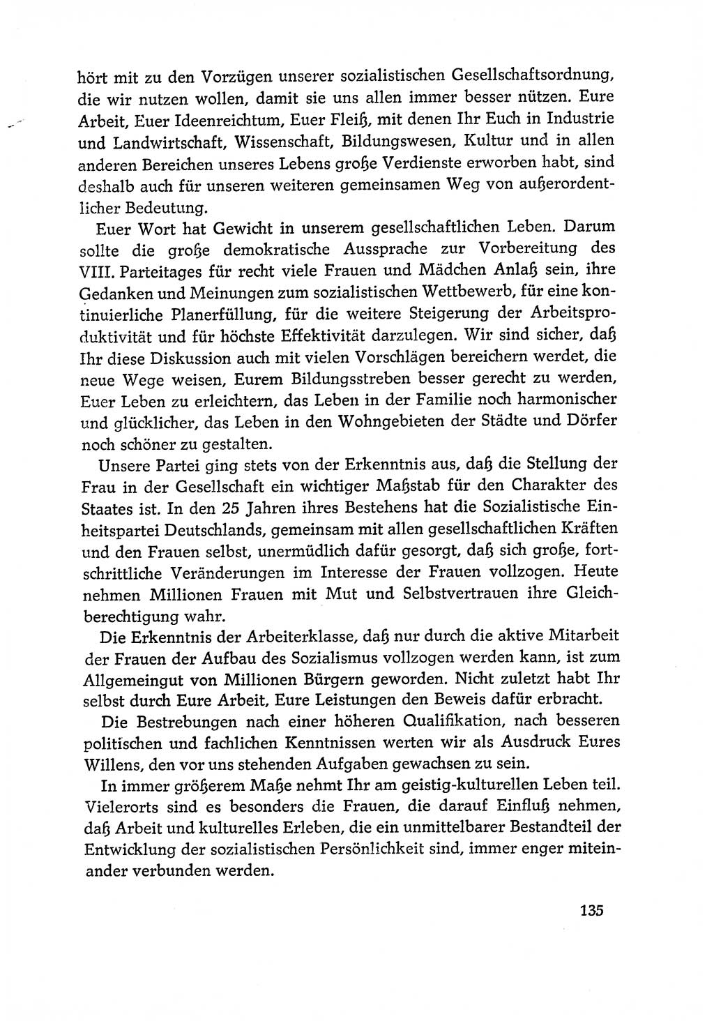 Dokumente der Sozialistischen Einheitspartei Deutschlands (SED) [Deutsche Demokratische Republik (DDR)] 1970-1971, Seite 135 (Dok. SED DDR 1970-1971, S. 135)