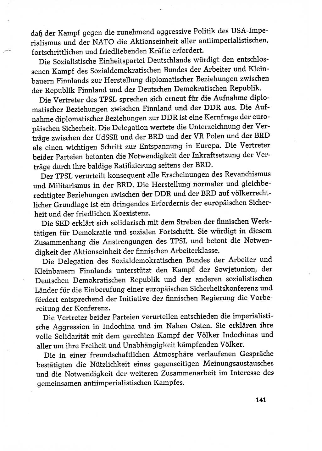 Dokumente der Sozialistischen Einheitspartei Deutschlands (SED) [Deutsche Demokratische Republik (DDR)] 1970-1971, Seite 141 (Dok. SED DDR 1970-1971, S. 141)
