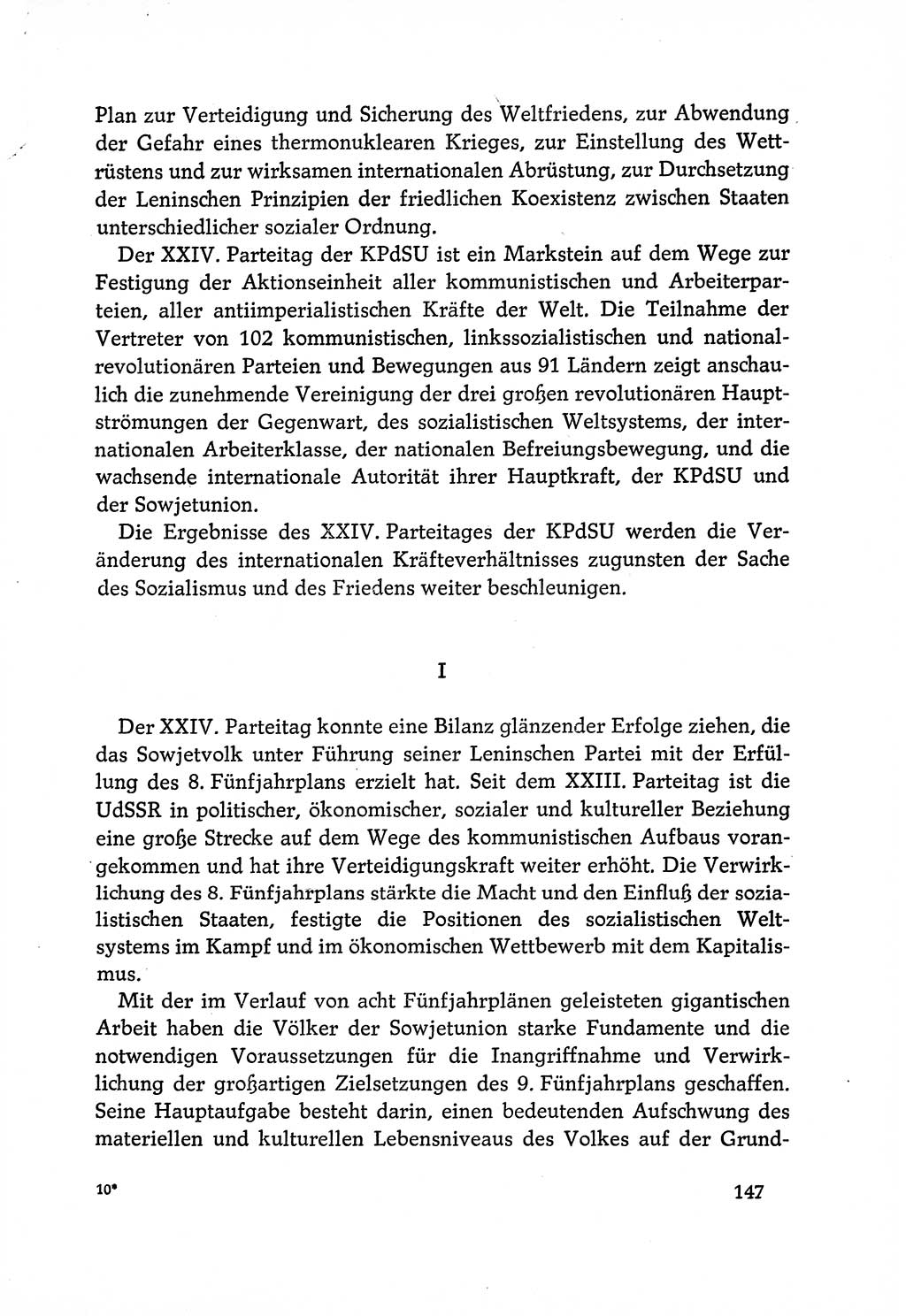 Dokumente der Sozialistischen Einheitspartei Deutschlands (SED) [Deutsche Demokratische Republik (DDR)] 1970-1971, Seite 147 (Dok. SED DDR 1970-1971, S. 147)