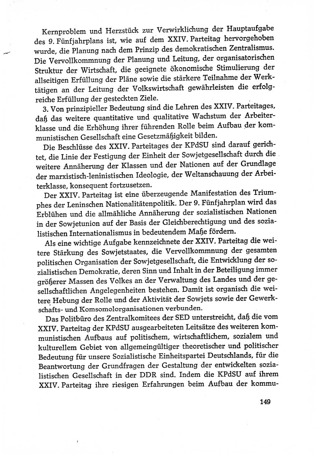 Dokumente der Sozialistischen Einheitspartei Deutschlands (SED) [Deutsche Demokratische Republik (DDR)] 1970-1971, Seite 149 (Dok. SED DDR 1970-1971, S. 149)