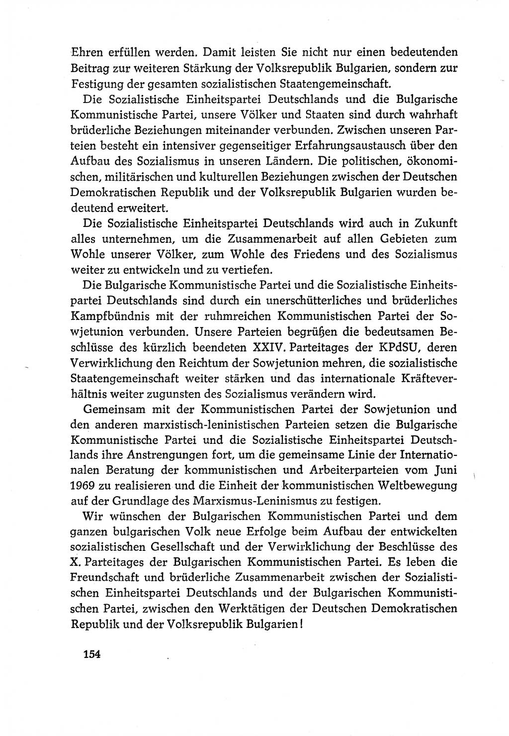 Dokumente der Sozialistischen Einheitspartei Deutschlands (SED) [Deutsche Demokratische Republik (DDR)] 1970-1971, Seite 154 (Dok. SED DDR 1970-1971, S. 154)