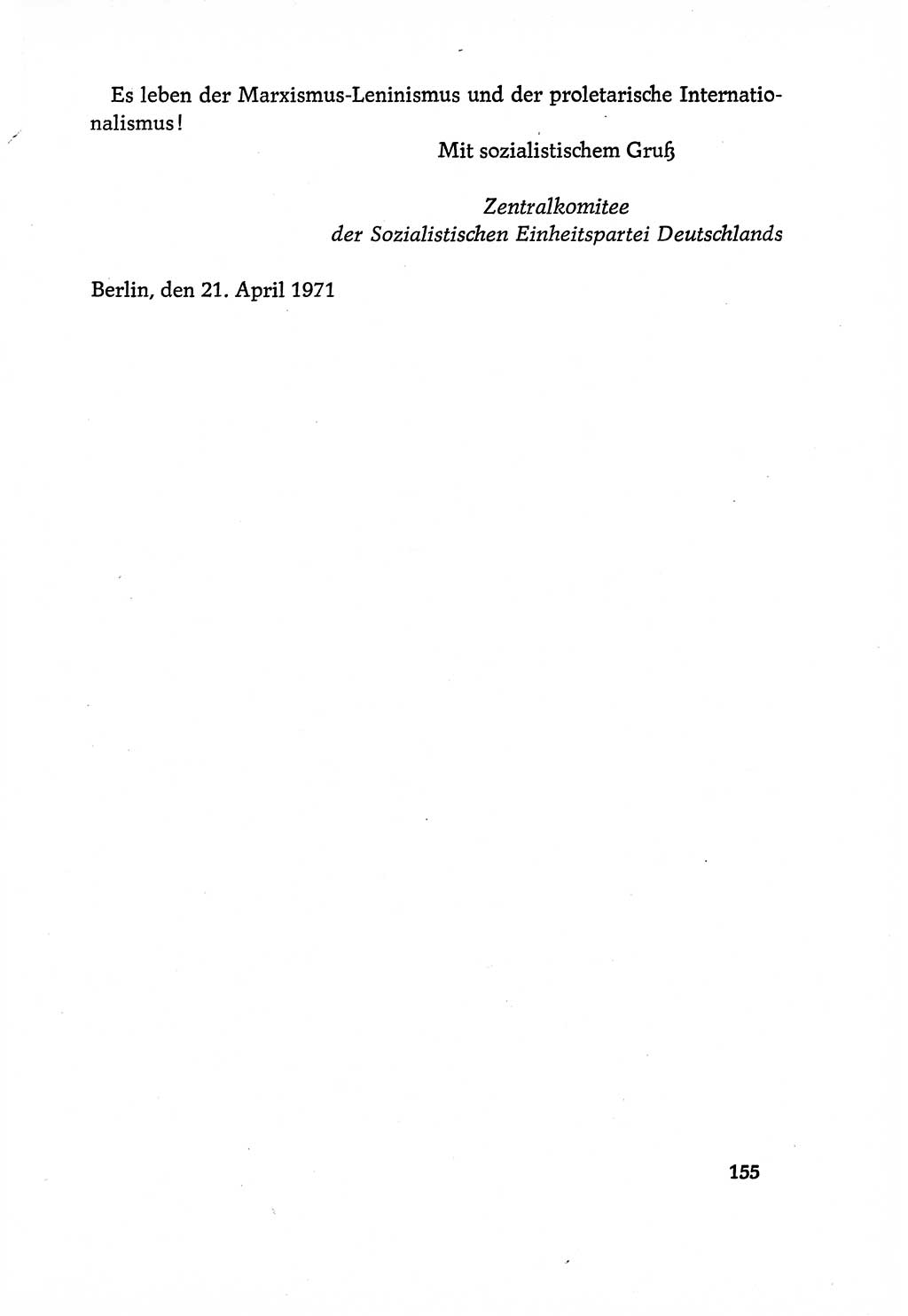 Dokumente der Sozialistischen Einheitspartei Deutschlands (SED) [Deutsche Demokratische Republik (DDR)] 1970-1971, Seite 155 (Dok. SED DDR 1970-1971, S. 155)