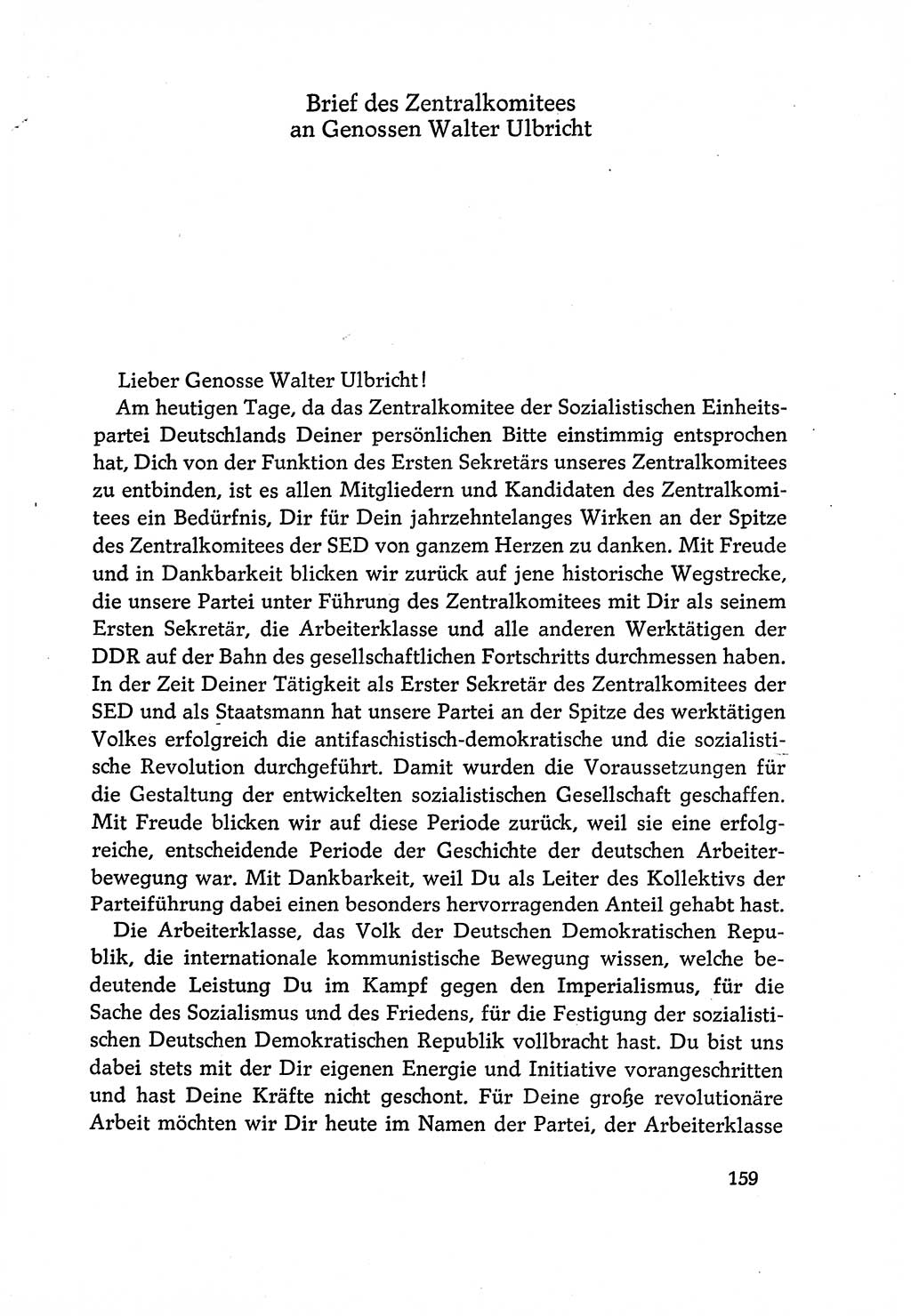 Dokumente der Sozialistischen Einheitspartei Deutschlands (SED) [Deutsche Demokratische Republik (DDR)] 1970-1971, Seite 159 (Dok. SED DDR 1970-1971, S. 159)