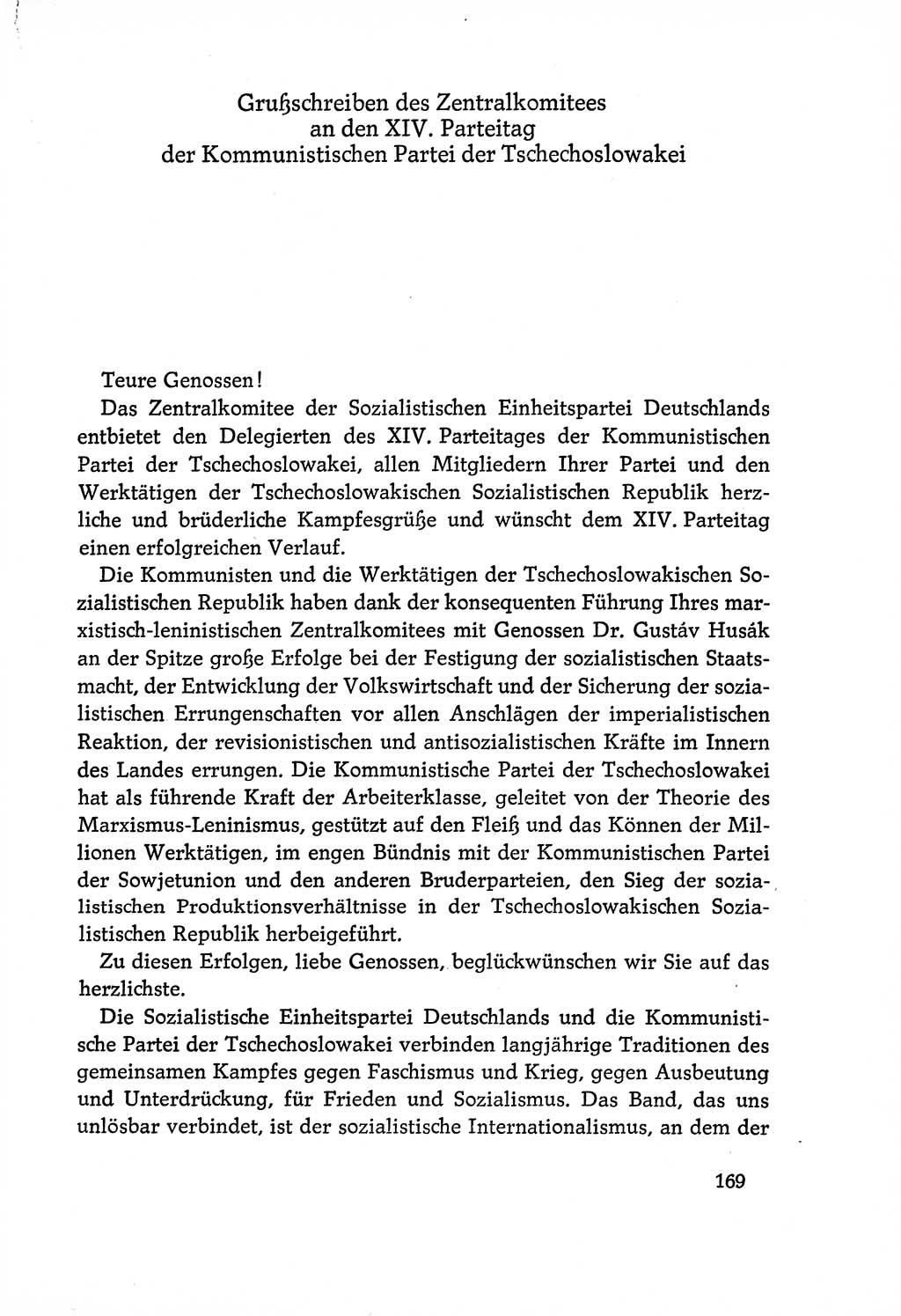 Dokumente der Sozialistischen Einheitspartei Deutschlands (SED) [Deutsche Demokratische Republik (DDR)] 1970-1971, Seite 169 (Dok. SED DDR 1970-1971, S. 169)