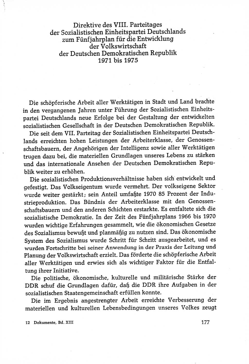 Dokumente der Sozialistischen Einheitspartei Deutschlands (SED) [Deutsche Demokratische Republik (DDR)] 1970-1971, Seite 177 (Dok. SED DDR 1970-1971, S. 177)
