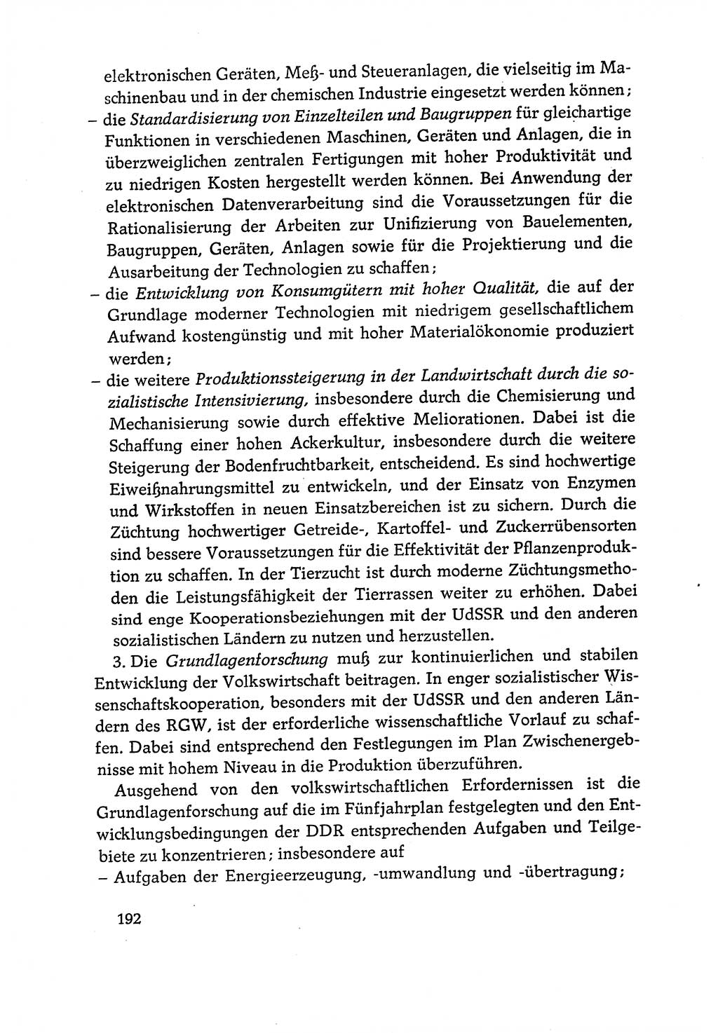 Dokumente der Sozialistischen Einheitspartei Deutschlands (SED) [Deutsche Demokratische Republik (DDR)] 1970-1971, Seite 192 (Dok. SED DDR 1970-1971, S. 192)
