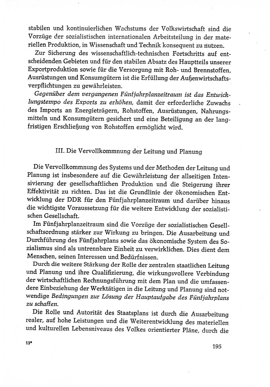Dokumente der Sozialistischen Einheitspartei Deutschlands (SED) [Deutsche Demokratische Republik (DDR)] 1970-1971, Seite 195 (Dok. SED DDR 1970-1971, S. 195)