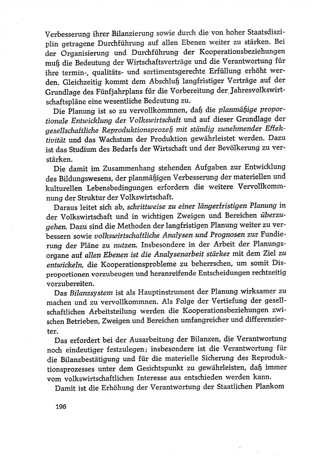 Dokumente der Sozialistischen Einheitspartei Deutschlands (SED) [Deutsche Demokratische Republik (DDR)] 1970-1971, Seite 196 (Dok. SED DDR 1970-1971, S. 196)