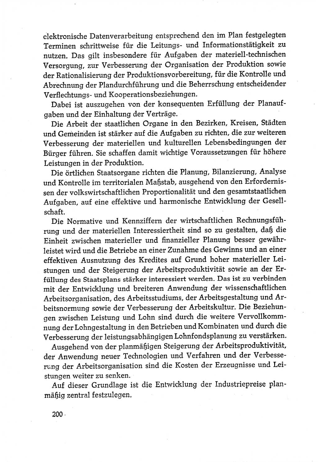 Dokumente der Sozialistischen Einheitspartei Deutschlands (SED) [Deutsche Demokratische Republik (DDR)] 1970-1971, Seite 200 (Dok. SED DDR 1970-1971, S. 200)