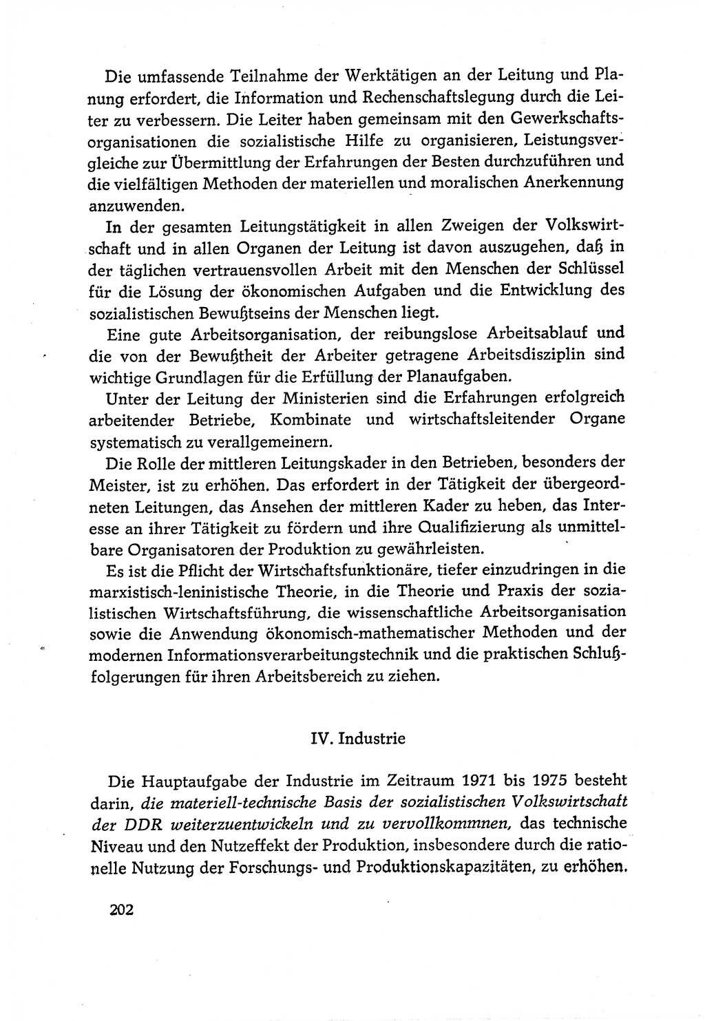 Dokumente der Sozialistischen Einheitspartei Deutschlands (SED) [Deutsche Demokratische Republik (DDR)] 1970-1971, Seite 202 (Dok. SED DDR 1970-1971, S. 202)