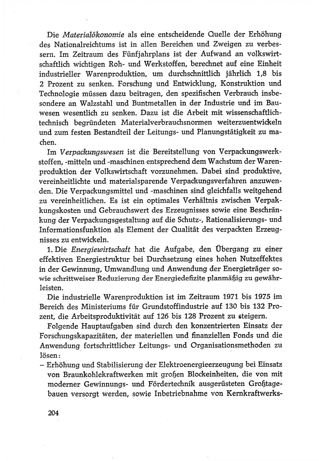 Dokumente der Sozialistischen Einheitspartei Deutschlands (SED) [Deutsche Demokratische Republik (DDR)] 1970-1971, Seite 204 (Dok. SED DDR 1970-1971, S. 204)