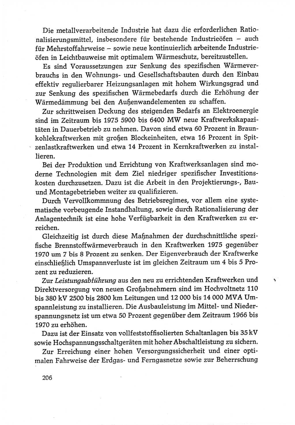 Dokumente der Sozialistischen Einheitspartei Deutschlands (SED) [Deutsche Demokratische Republik (DDR)] 1970-1971, Seite 206 (Dok. SED DDR 1970-1971, S. 206)