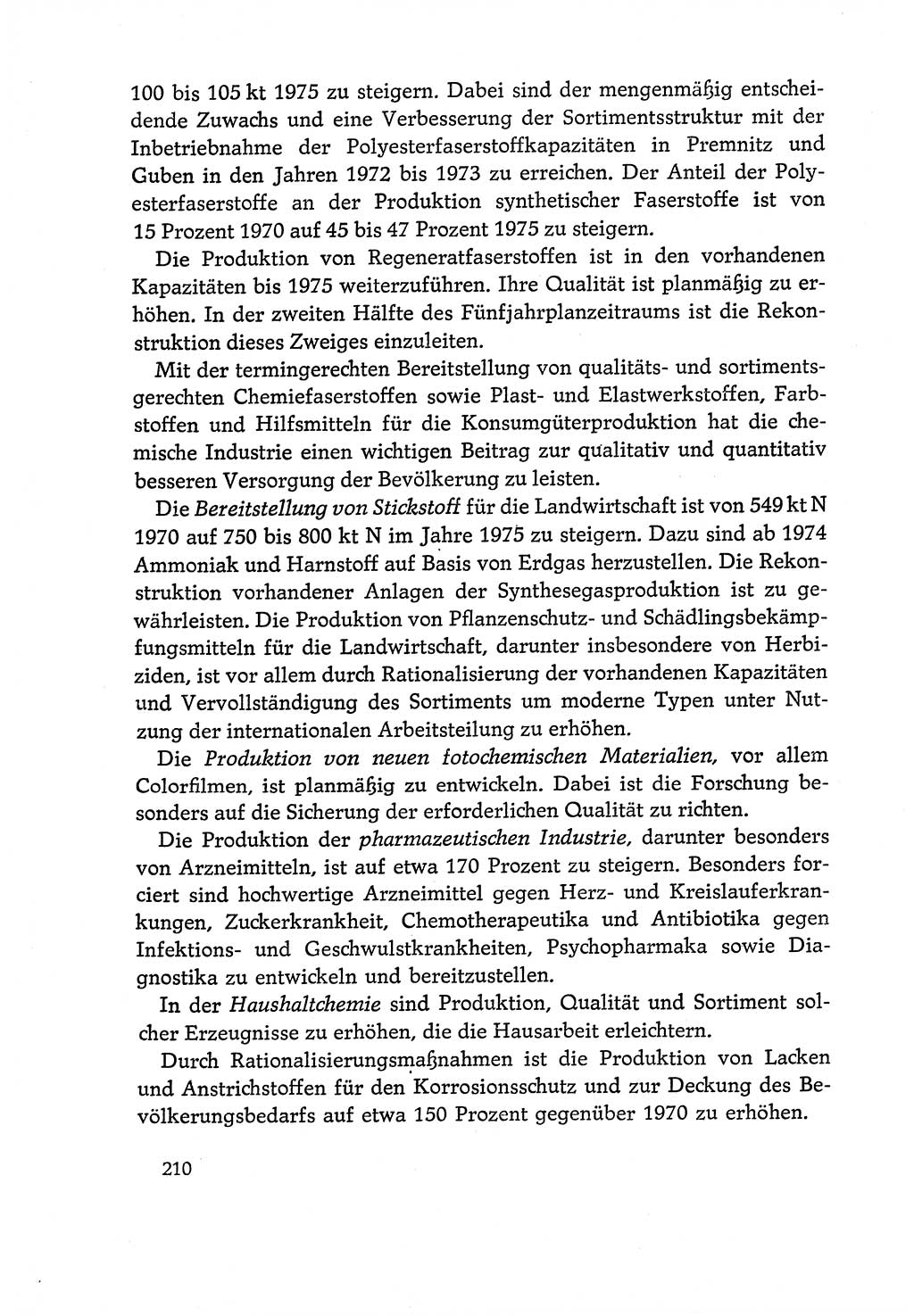 Dokumente der Sozialistischen Einheitspartei Deutschlands (SED) [Deutsche Demokratische Republik (DDR)] 1970-1971, Seite 210 (Dok. SED DDR 1970-1971, S. 210)