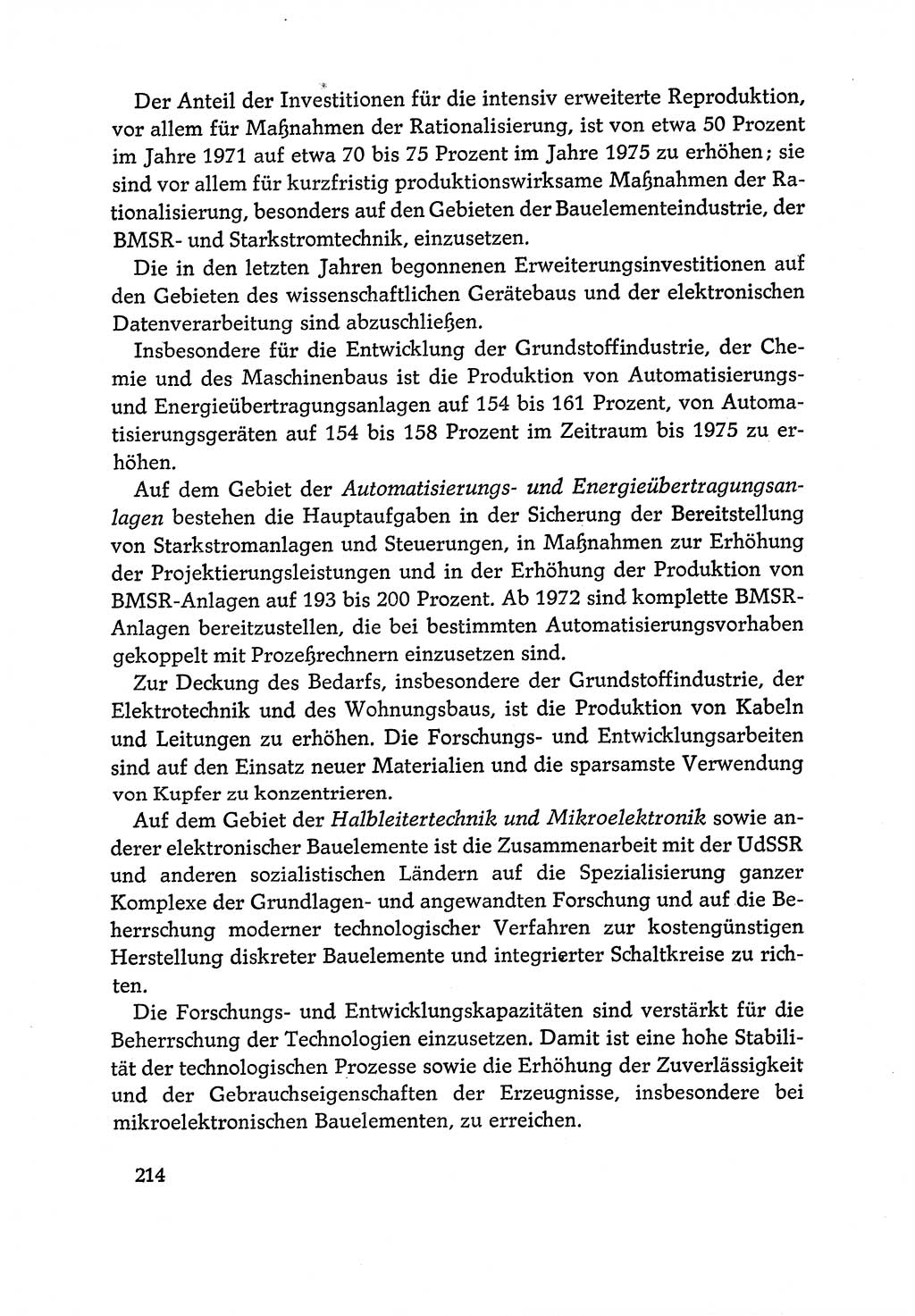 Dokumente der Sozialistischen Einheitspartei Deutschlands (SED) [Deutsche Demokratische Republik (DDR)] 1970-1971, Seite 214 (Dok. SED DDR 1970-1971, S. 214)