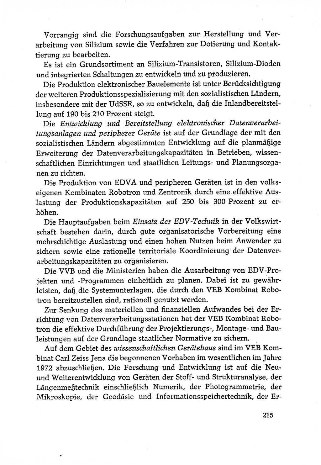 Dokumente der Sozialistischen Einheitspartei Deutschlands (SED) [Deutsche Demokratische Republik (DDR)] 1970-1971, Seite 215 (Dok. SED DDR 1970-1971, S. 215)