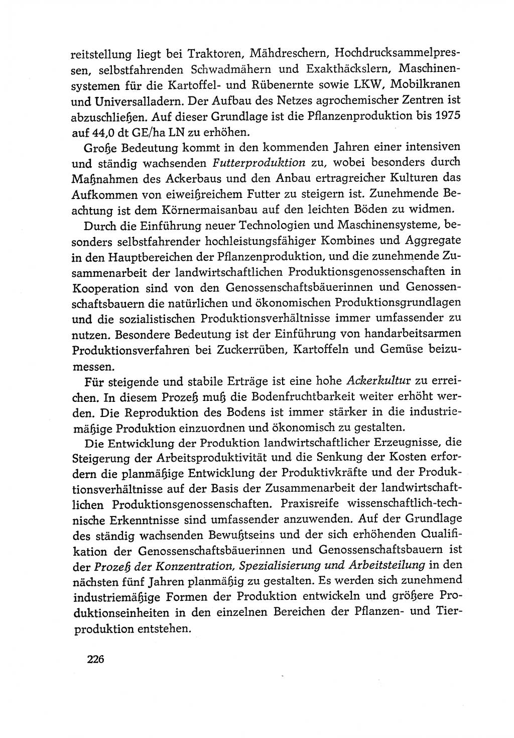 Dokumente der Sozialistischen Einheitspartei Deutschlands (SED) [Deutsche Demokratische Republik (DDR)] 1970-1971, Seite 226 (Dok. SED DDR 1970-1971, S. 226)