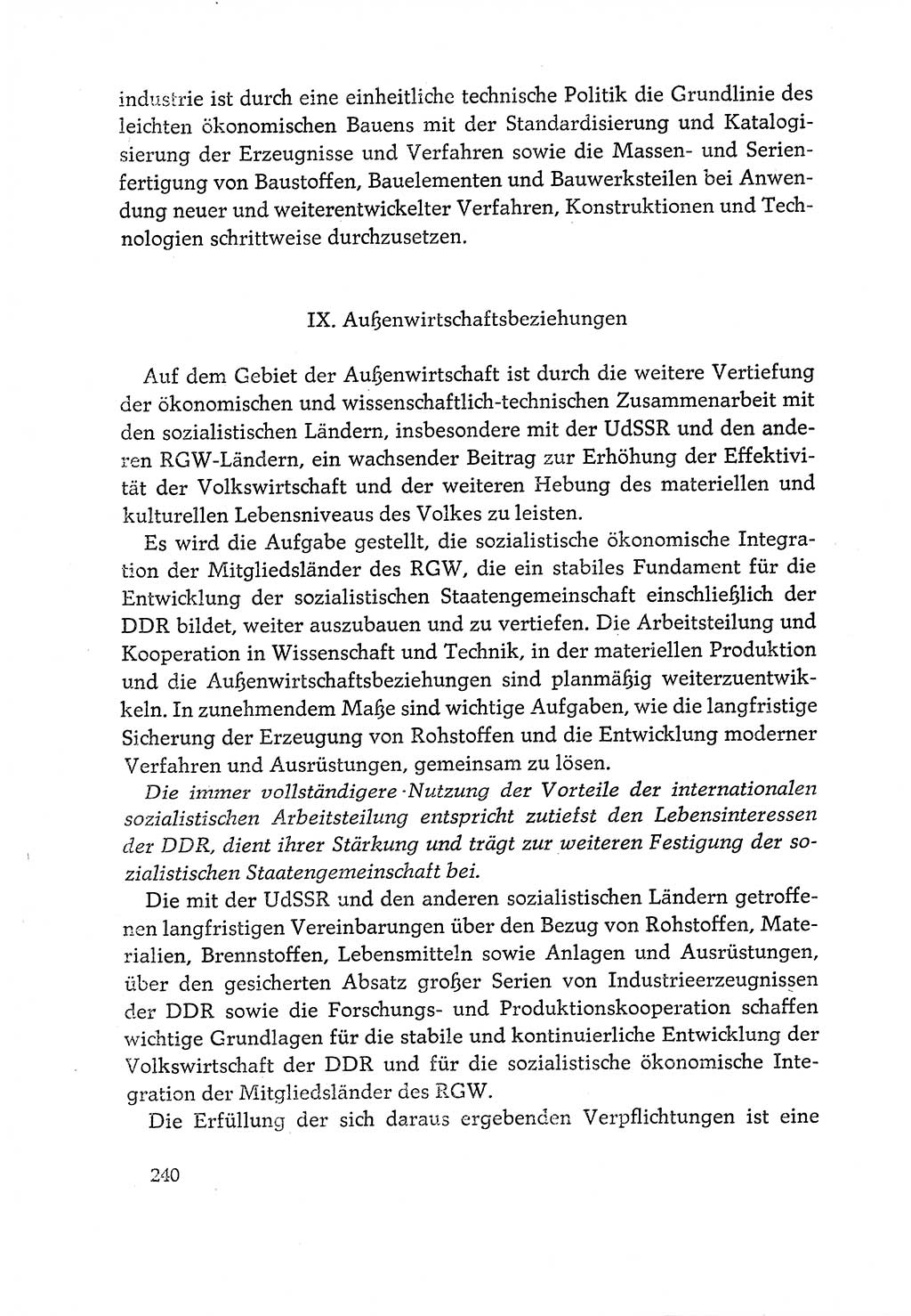 Dokumente der Sozialistischen Einheitspartei Deutschlands (SED) [Deutsche Demokratische Republik (DDR)] 1970-1971, Seite 240 (Dok. SED DDR 1970-1971, S. 240)