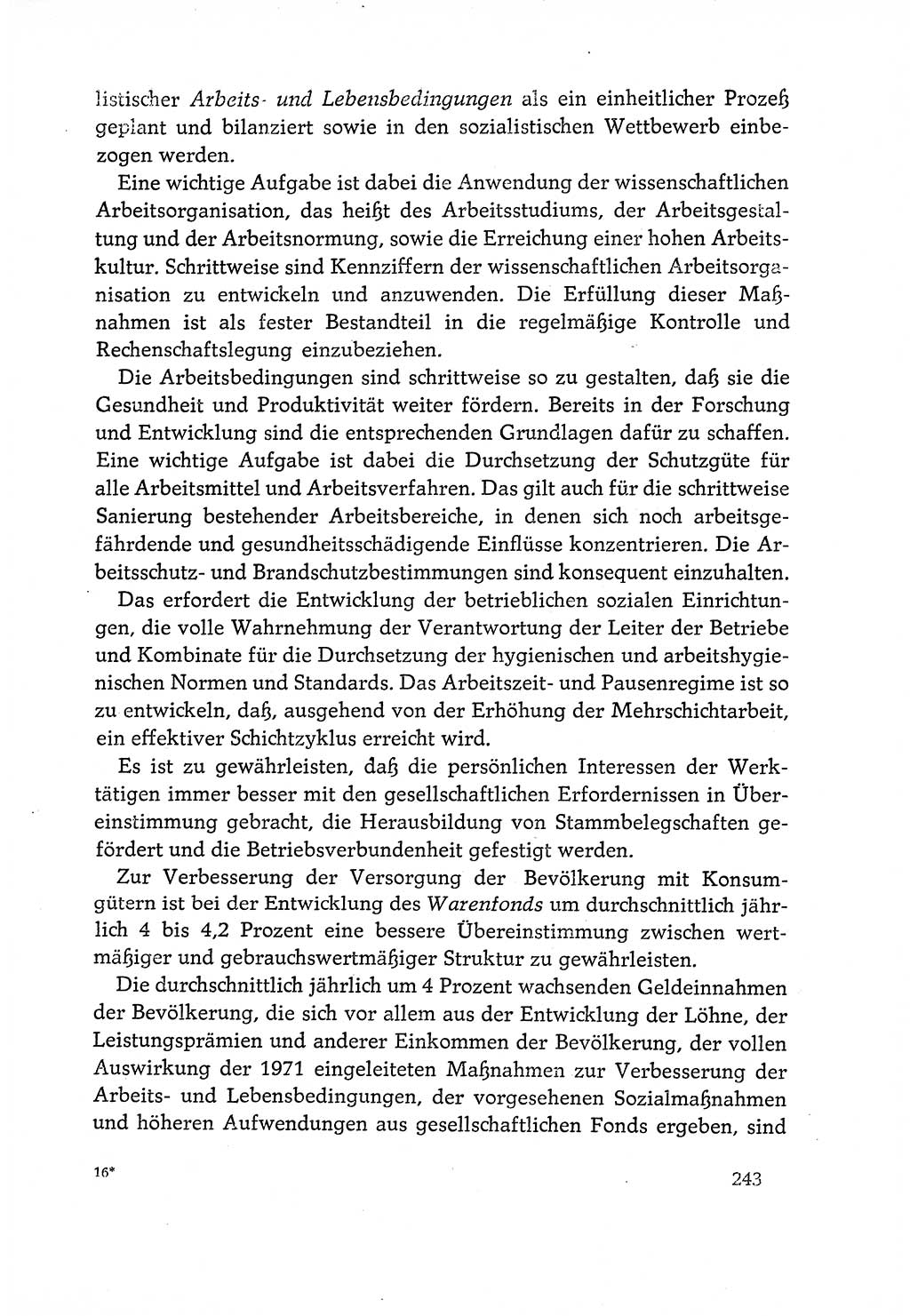 Dokumente der Sozialistischen Einheitspartei Deutschlands (SED) [Deutsche Demokratische Republik (DDR)] 1970-1971, Seite 243 (Dok. SED DDR 1970-1971, S. 243)