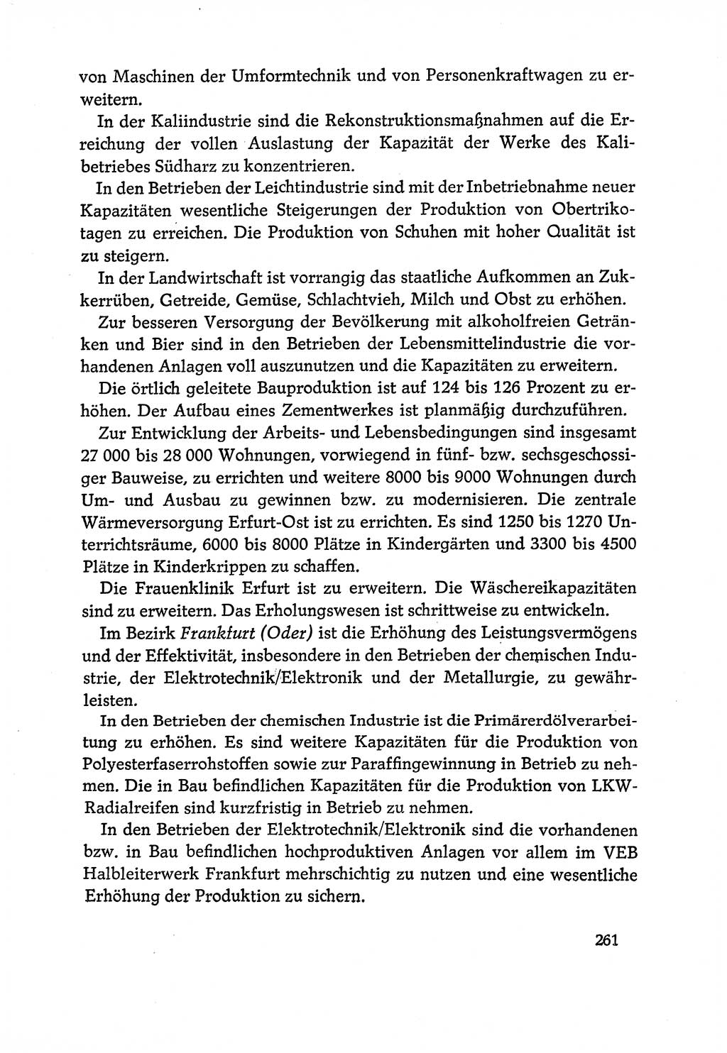 Dokumente der Sozialistischen Einheitspartei Deutschlands (SED) [Deutsche Demokratische Republik (DDR)] 1970-1971, Seite 261 (Dok. SED DDR 1970-1971, S. 261)