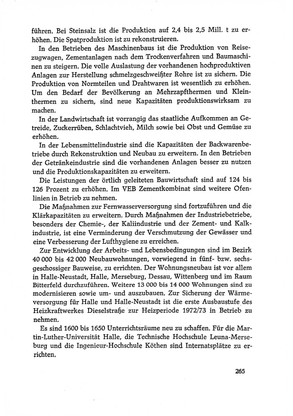 Dokumente der Sozialistischen Einheitspartei Deutschlands (SED) [Deutsche Demokratische Republik (DDR)] 1970-1971, Seite 265 (Dok. SED DDR 1970-1971, S. 265)