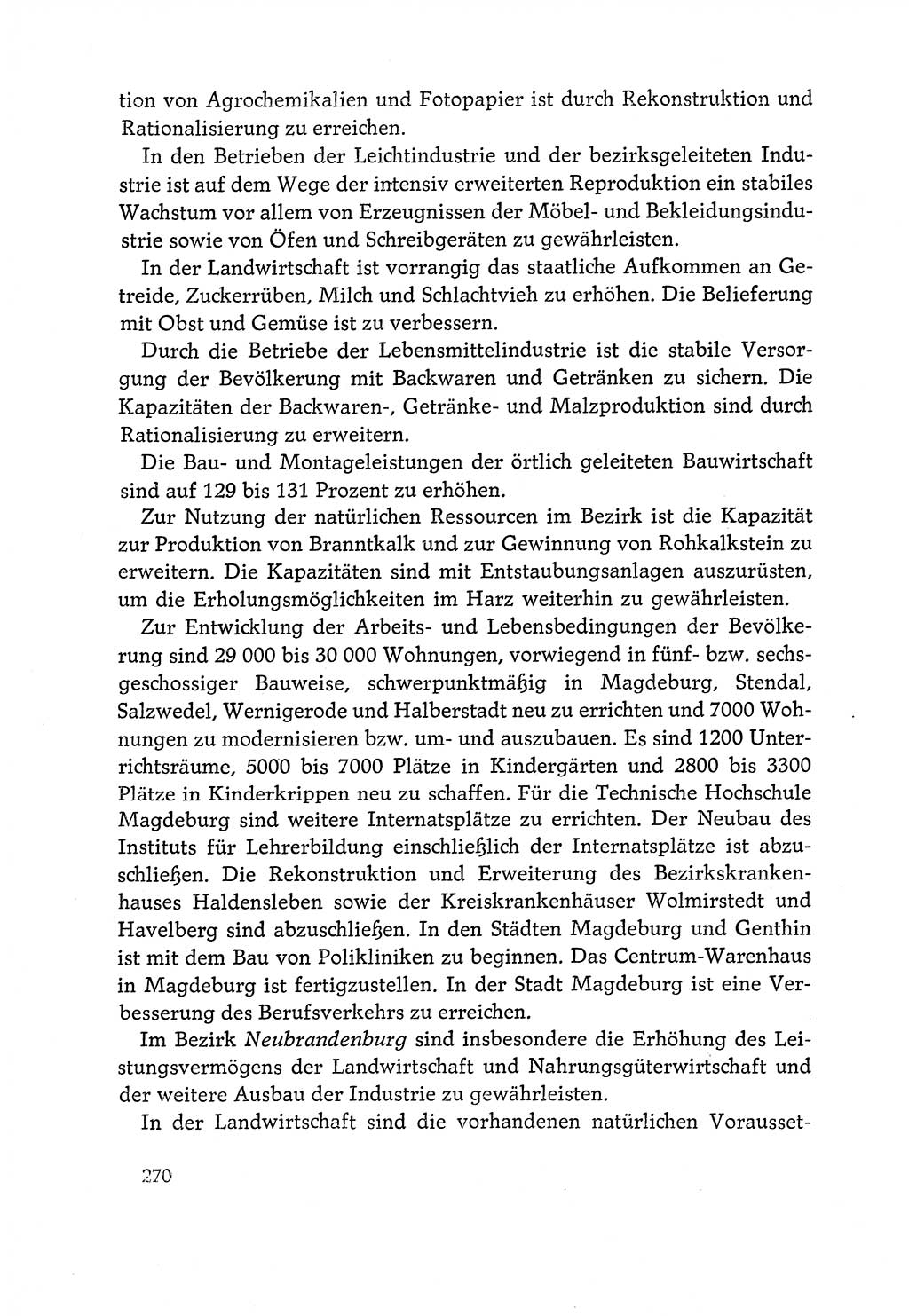 Dokumente der Sozialistischen Einheitspartei Deutschlands (SED) [Deutsche Demokratische Republik (DDR)] 1970-1971, Seite 270 (Dok. SED DDR 1970-1971, S. 270)