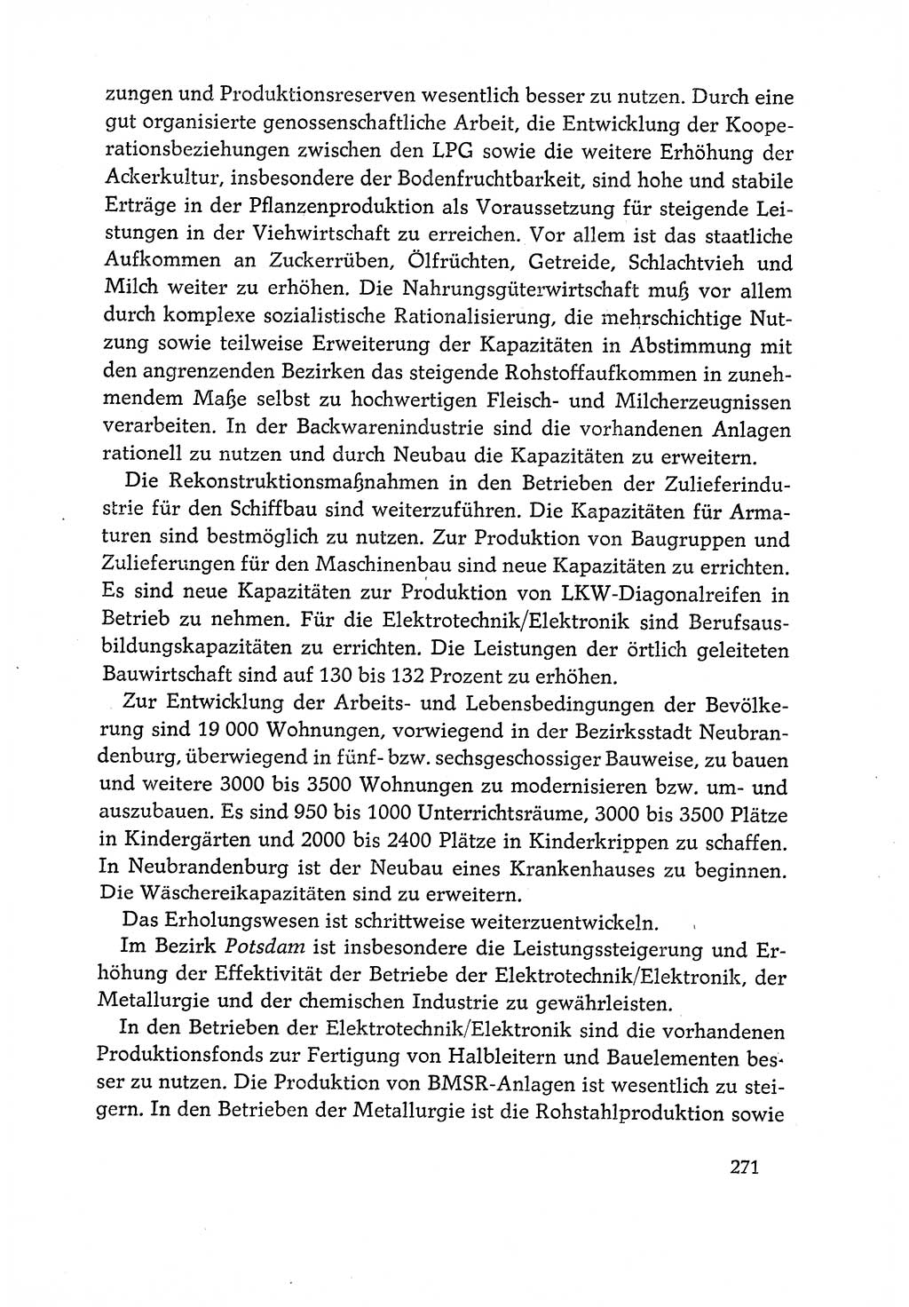 Dokumente der Sozialistischen Einheitspartei Deutschlands (SED) [Deutsche Demokratische Republik (DDR)] 1970-1971, Seite 271 (Dok. SED DDR 1970-1971, S. 271)