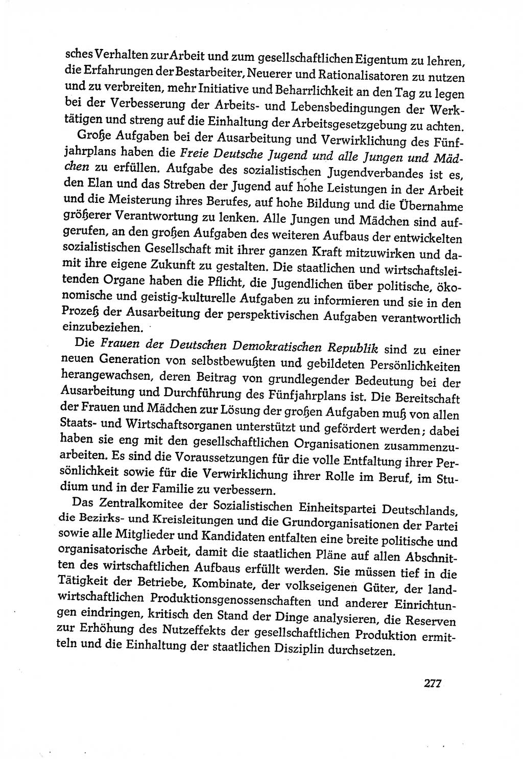 Dokumente der Sozialistischen Einheitspartei Deutschlands (SED) [Deutsche Demokratische Republik (DDR)] 1970-1971, Seite 277 (Dok. SED DDR 1970-1971, S. 277)