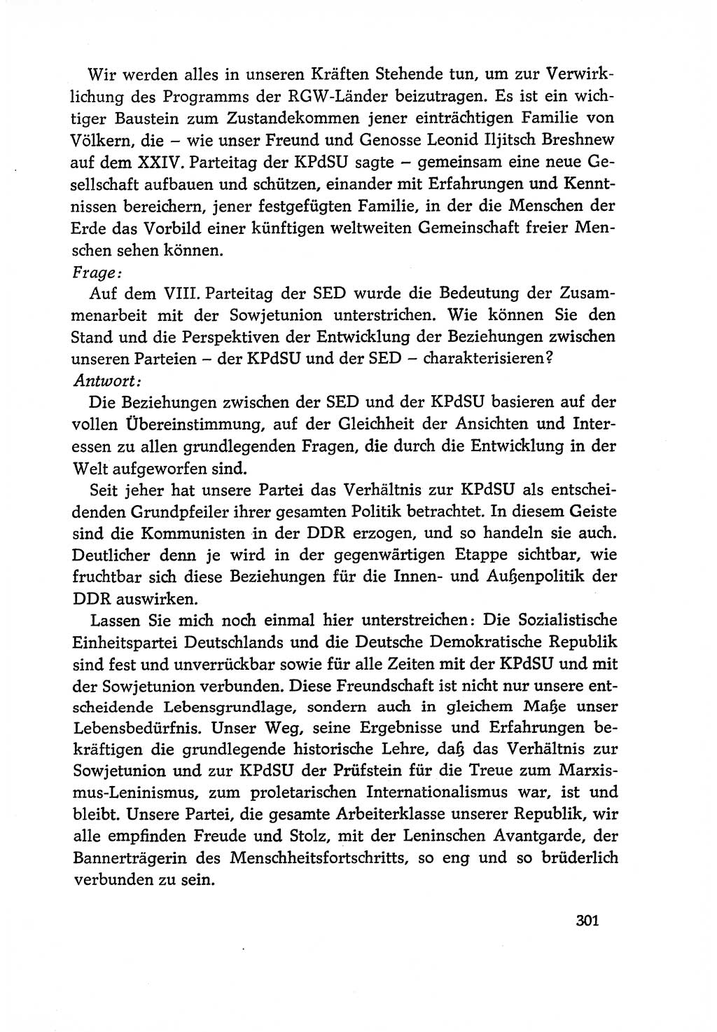 Dokumente der Sozialistischen Einheitspartei Deutschlands (SED) [Deutsche Demokratische Republik (DDR)] 1970-1971, Seite 301 (Dok. SED DDR 1970-1971, S. 301)