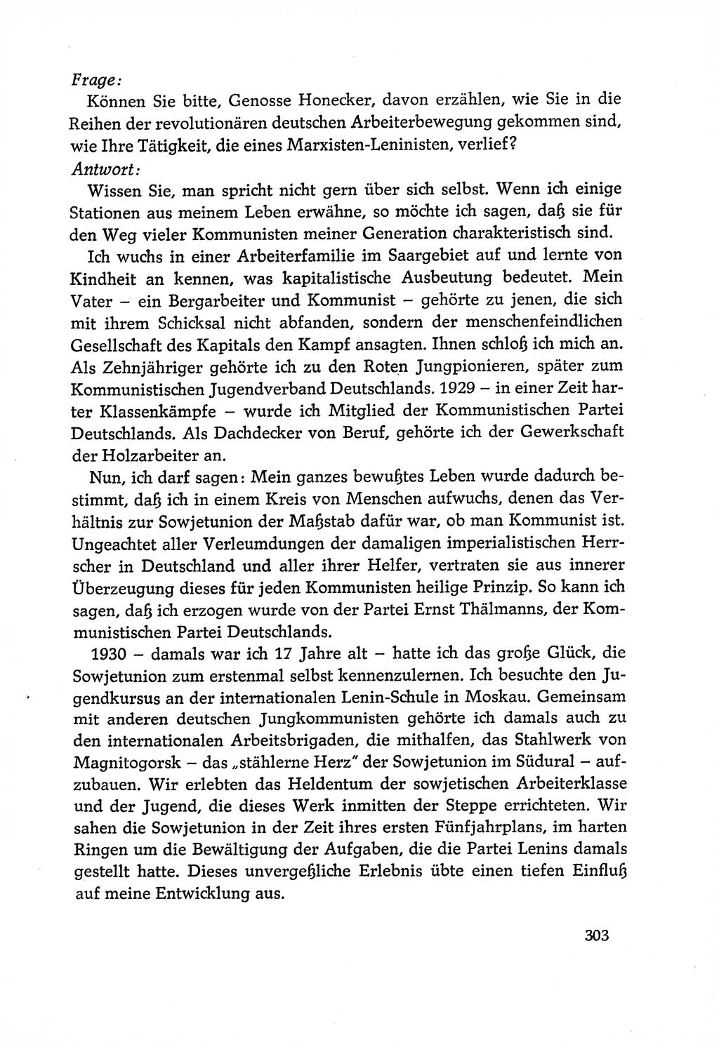 Dokumente der Sozialistischen Einheitspartei Deutschlands (SED) [Deutsche Demokratische Republik (DDR)] 1970-1971, Seite 303 (Dok. SED DDR 1970-1971, S. 303)