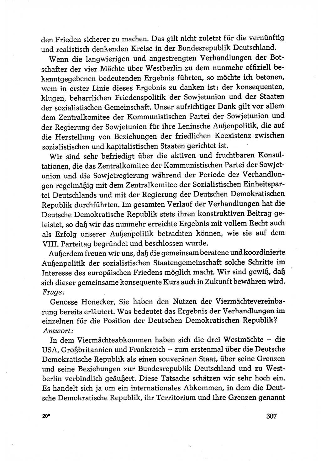 Dokumente der Sozialistischen Einheitspartei Deutschlands (SED) [Deutsche Demokratische Republik (DDR)] 1970-1971, Seite 307 (Dok. SED DDR 1970-1971, S. 307)