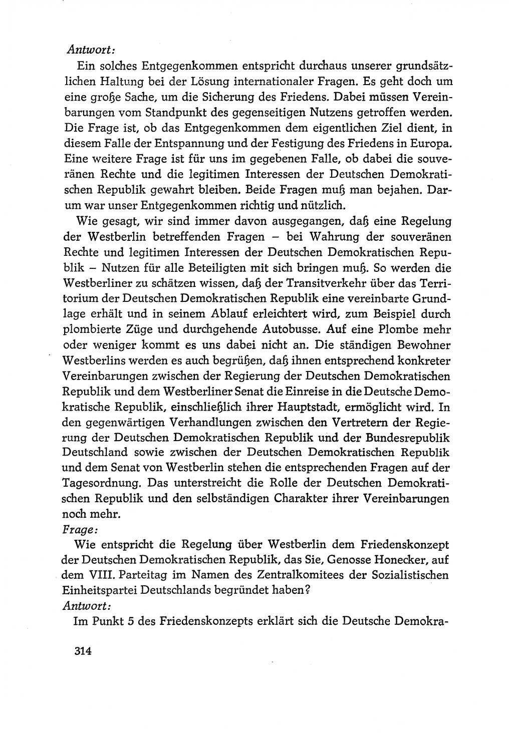 Dokumente der Sozialistischen Einheitspartei Deutschlands (SED) [Deutsche Demokratische Republik (DDR)] 1970-1971, Seite 314 (Dok. SED DDR 1970-1971, S. 314)