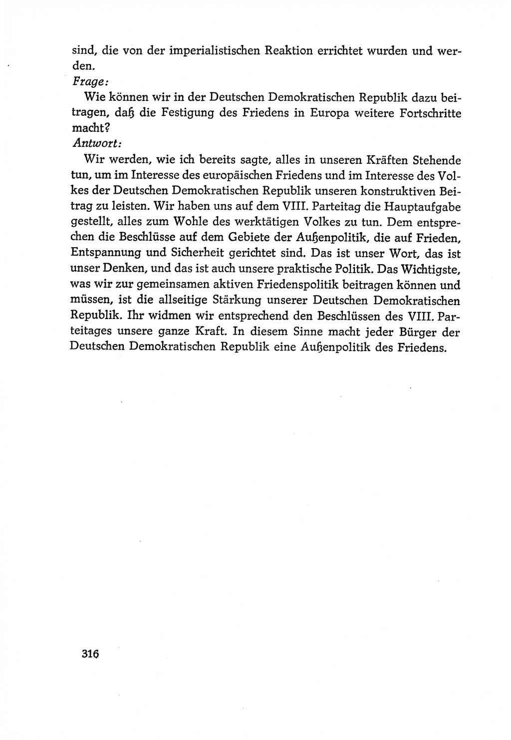 Dokumente der Sozialistischen Einheitspartei Deutschlands (SED) [Deutsche Demokratische Republik (DDR)] 1970-1971, Seite 316 (Dok. SED DDR 1970-1971, S. 316)