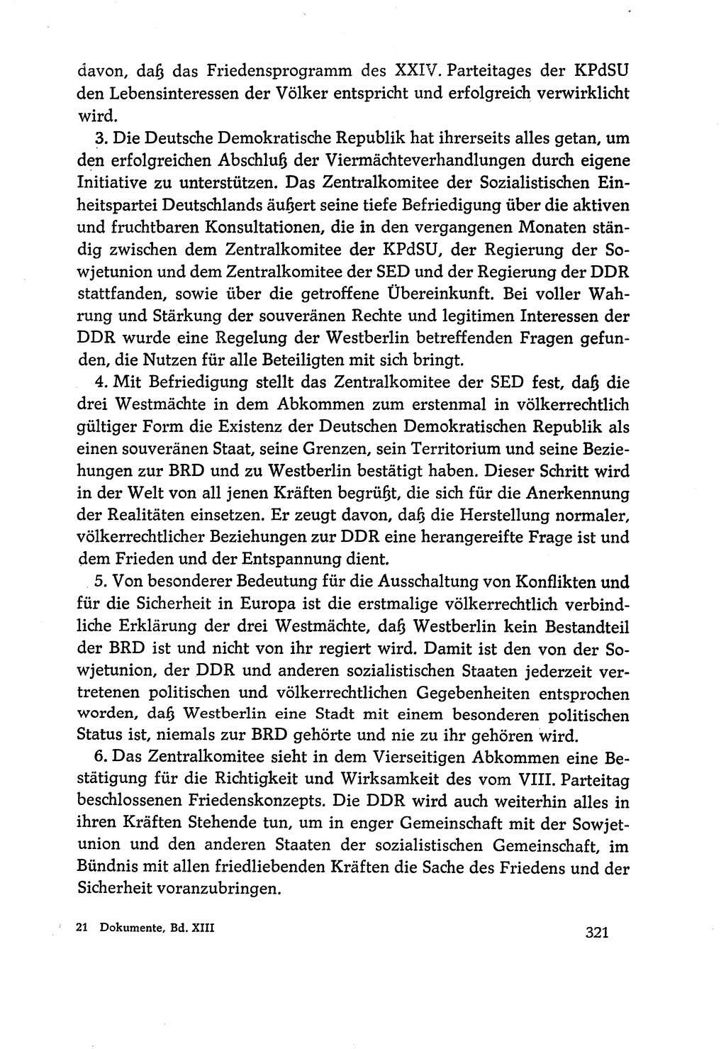 Dokumente der Sozialistischen Einheitspartei Deutschlands (SED) [Deutsche Demokratische Republik (DDR)] 1970-1971, Seite 321 (Dok. SED DDR 1970-1971, S. 321)