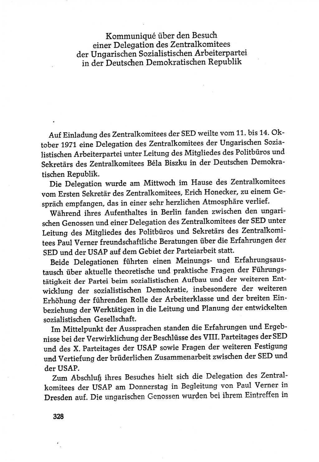 Dokumente der Sozialistischen Einheitspartei Deutschlands (SED) [Deutsche Demokratische Republik (DDR)] 1970-1971, Seite 328 (Dok. SED DDR 1970-1971, S. 328)