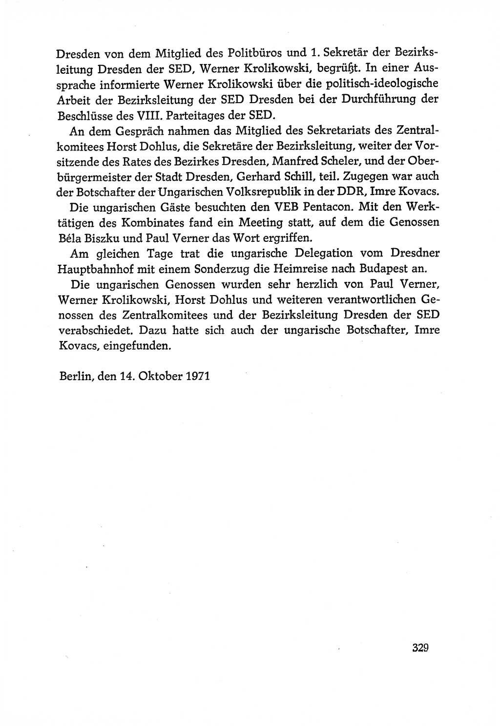 Dokumente der Sozialistischen Einheitspartei Deutschlands (SED) [Deutsche Demokratische Republik (DDR)] 1970-1971, Seite 329 (Dok. SED DDR 1970-1971, S. 329)