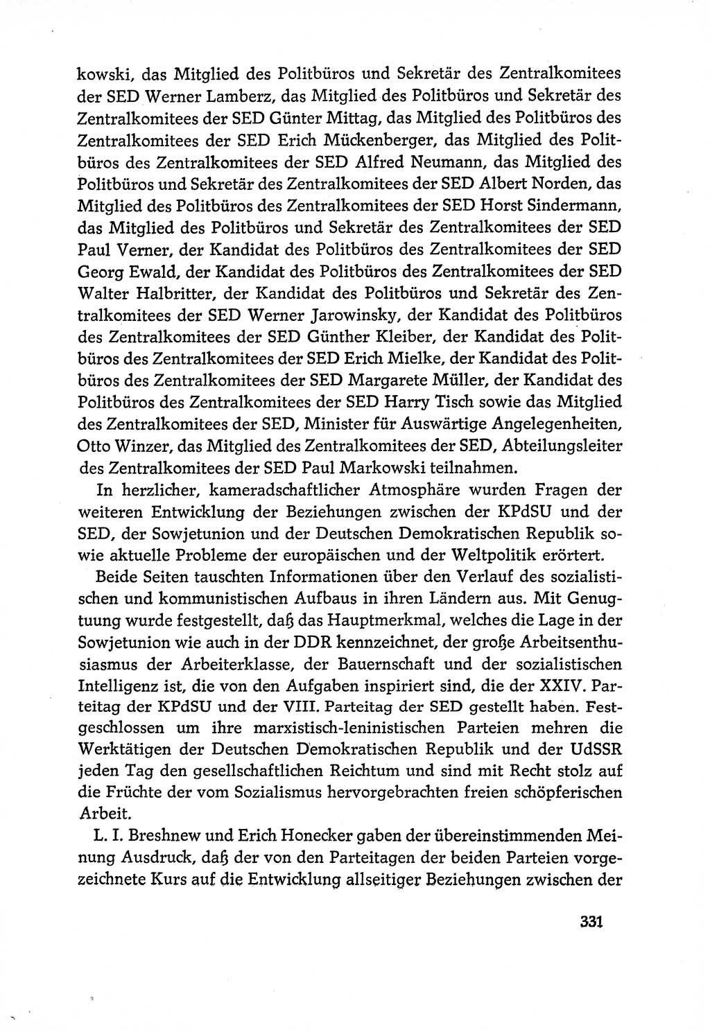 Dokumente der Sozialistischen Einheitspartei Deutschlands (SED) [Deutsche Demokratische Republik (DDR)] 1970-1971, Seite 331 (Dok. SED DDR 1970-1971, S. 331)