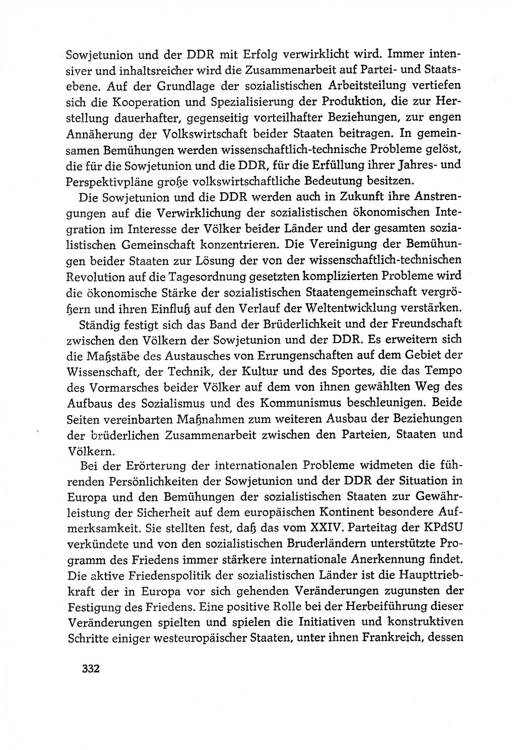Dokumente der Sozialistischen Einheitspartei Deutschlands (SED) [Deutsche Demokratische Republik (DDR)] 1970-1971, Seite 332 (Dok. SED DDR 1970-1971, S. 332)