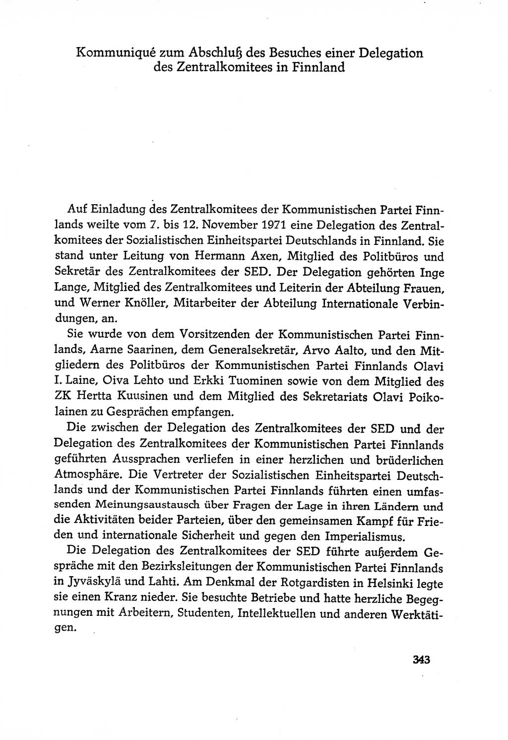 Dokumente der Sozialistischen Einheitspartei Deutschlands (SED) [Deutsche Demokratische Republik (DDR)] 1970-1971, Seite 343 (Dok. SED DDR 1970-1971, S. 343)