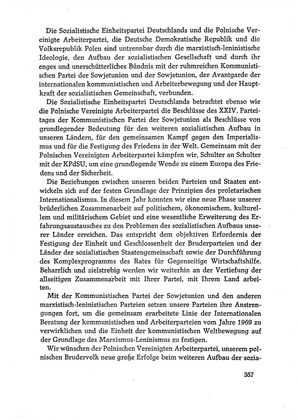 Dokumente der Sozialistischen Einheitspartei Deutschlands (SED) [Deutsche Demokratische Republik (DDR)] 1970-1971, Seite 357 (Dok. SED DDR 1970-1971, S. 357)