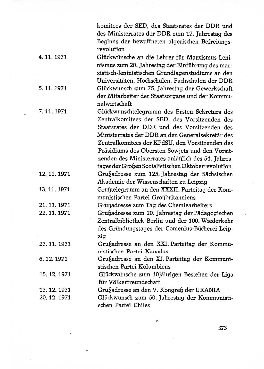 Dokumente der Sozialistischen Einheitspartei Deutschlands (SED) [Deutsche Demokratische Republik (DDR)] 1970-1971, Seite 373 (Dok. SED DDR 1970-1971, S. 373)