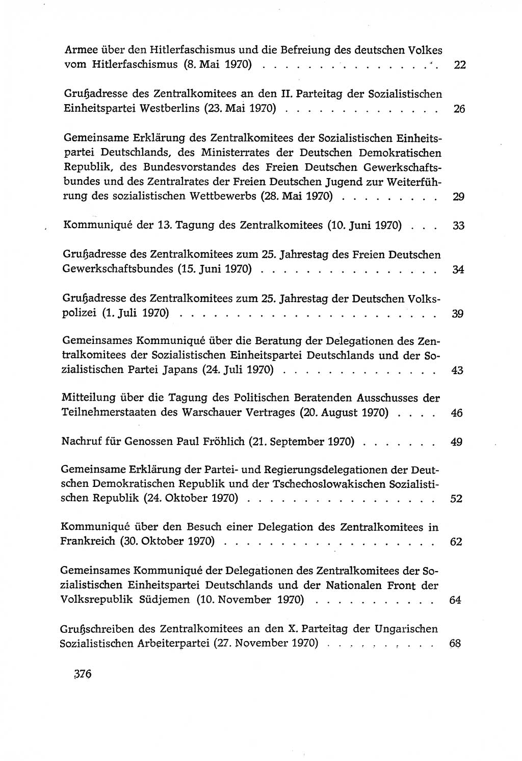 Dokumente der Sozialistischen Einheitspartei Deutschlands (SED) [Deutsche Demokratische Republik (DDR)] 1970-1971, Seite 376 (Dok. SED DDR 1970-1971, S. 376)