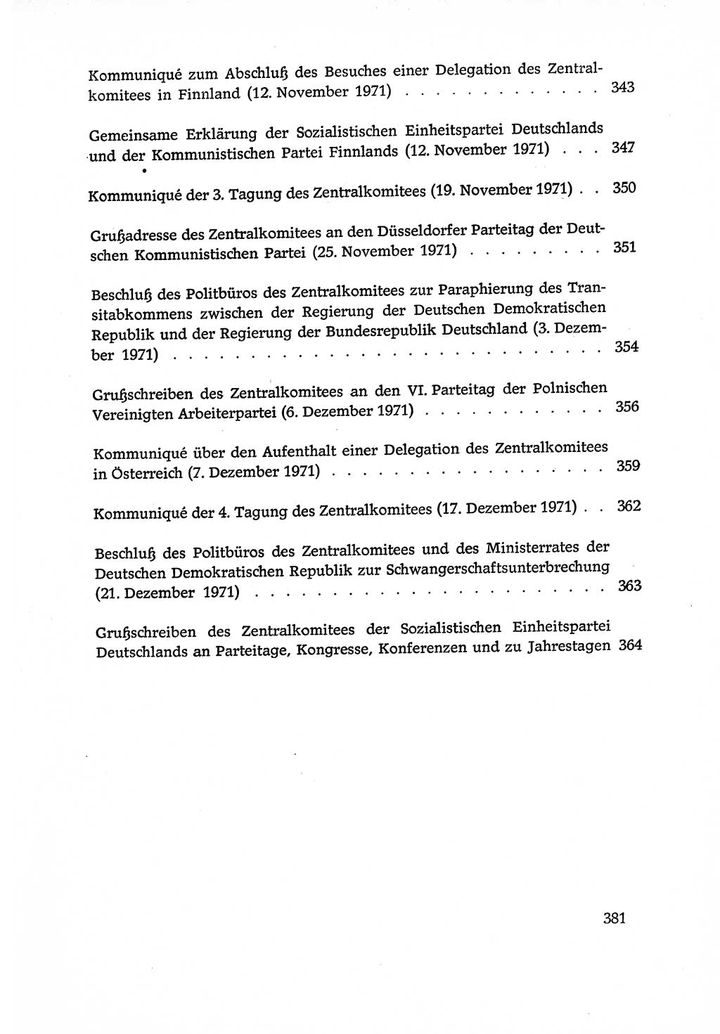 Dokumente der Sozialistischen Einheitspartei Deutschlands (SED) [Deutsche Demokratische Republik (DDR)] 1970-1971, Seite 381 (Dok. SED DDR 1970-1971, S. 381)