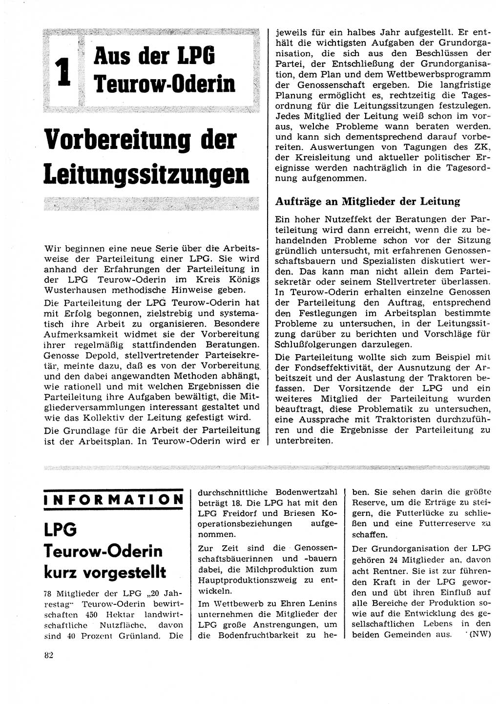 Neuer Weg (NW), Organ des Zentralkomitees (ZK) der SED (Sozialistische Einheitspartei Deutschlands) für Fragen des Parteilebens, 25. Jahrgang [Deutsche Demokratische Republik (DDR)] 1970, Seite 82 (NW ZK SED DDR 1970, S. 82)