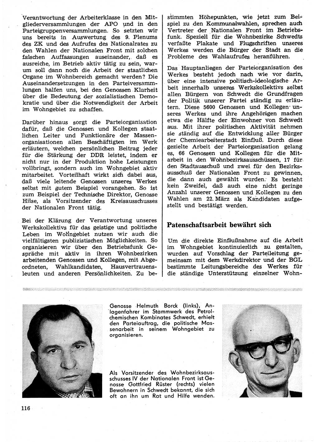Neuer Weg (NW), Organ des Zentralkomitees (ZK) der SED (Sozialistische Einheitspartei Deutschlands) für Fragen des Parteilebens, 25. Jahrgang [Deutsche Demokratische Republik (DDR)] 1970, Seite 116 (NW ZK SED DDR 1970, S. 116)
