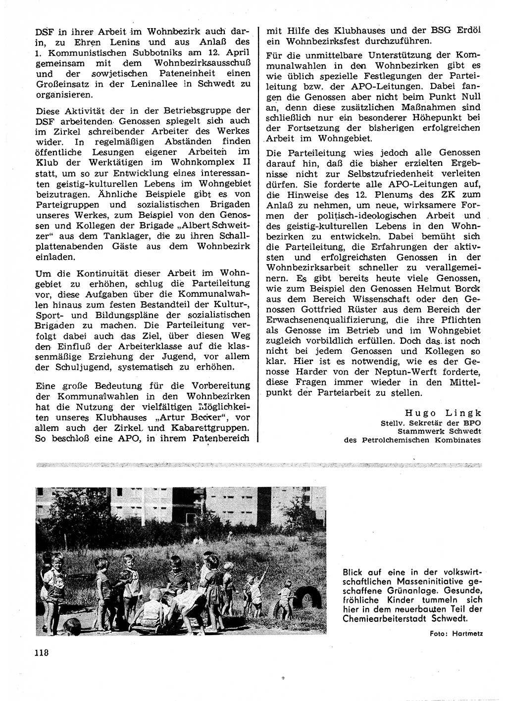 Neuer Weg (NW), Organ des Zentralkomitees (ZK) der SED (Sozialistische Einheitspartei Deutschlands) für Fragen des Parteilebens, 25. Jahrgang [Deutsche Demokratische Republik (DDR)] 1970, Seite 118 (NW ZK SED DDR 1970, S. 118)