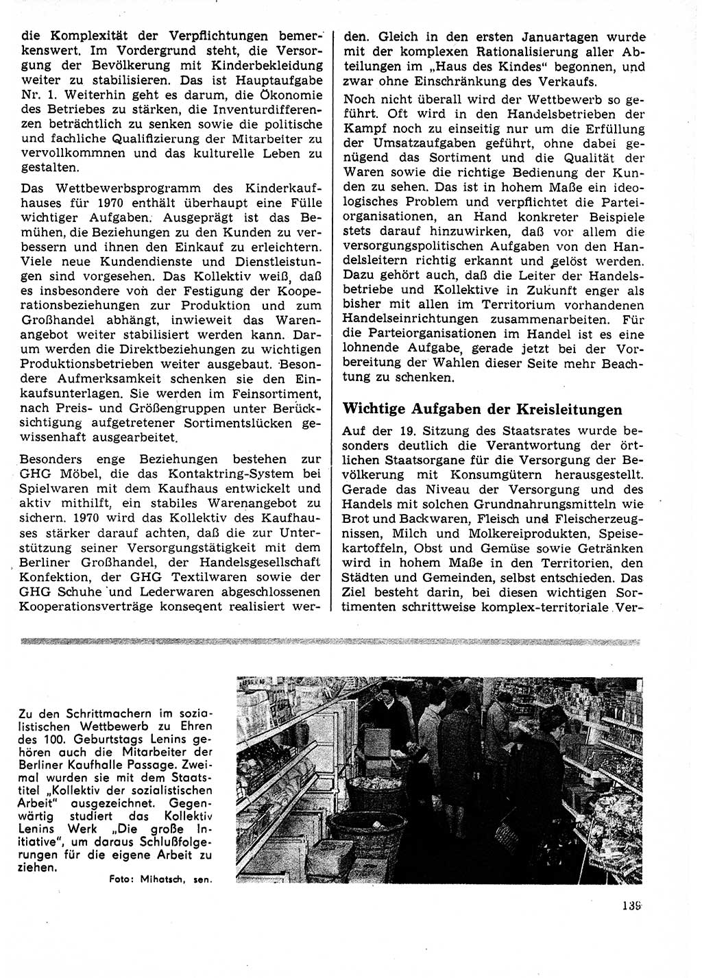 Neuer Weg (NW), Organ des Zentralkomitees (ZK) der SED (Sozialistische Einheitspartei Deutschlands) für Fragen des Parteilebens, 25. Jahrgang [Deutsche Demokratische Republik (DDR)] 1970, Seite 139 (NW ZK SED DDR 1970, S. 139)