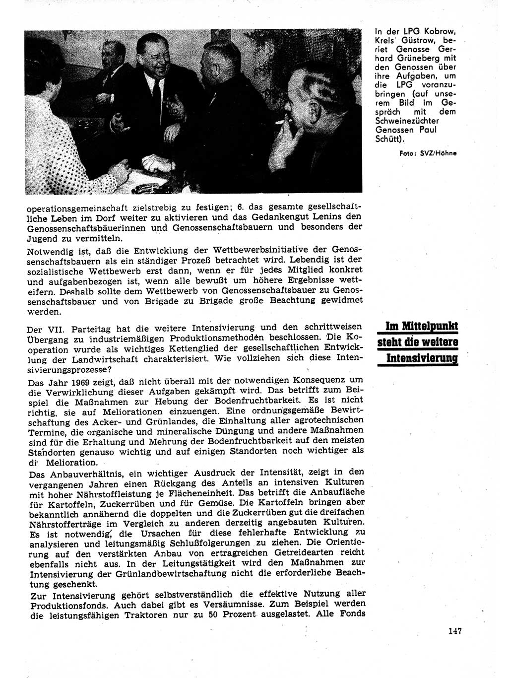 Neuer Weg (NW), Organ des Zentralkomitees (ZK) der SED (Sozialistische Einheitspartei Deutschlands) für Fragen des Parteilebens, 25. Jahrgang [Deutsche Demokratische Republik (DDR)] 1970, Seite 147 (NW ZK SED DDR 1970, S. 147)