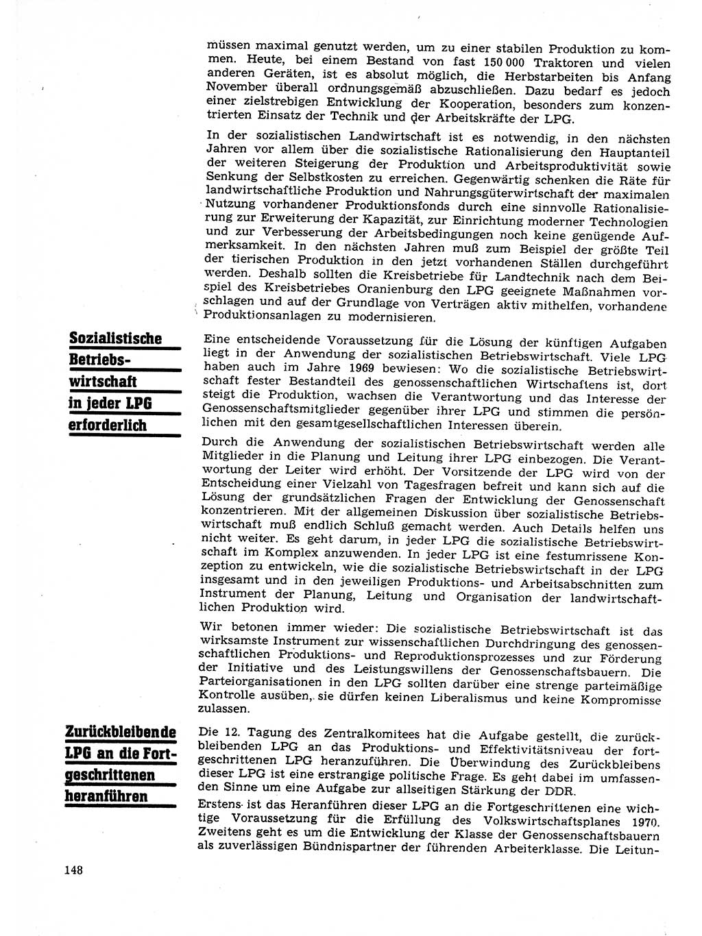Neuer Weg (NW), Organ des Zentralkomitees (ZK) der SED (Sozialistische Einheitspartei Deutschlands) für Fragen des Parteilebens, 25. Jahrgang [Deutsche Demokratische Republik (DDR)] 1970, Seite 148 (NW ZK SED DDR 1970, S. 148)