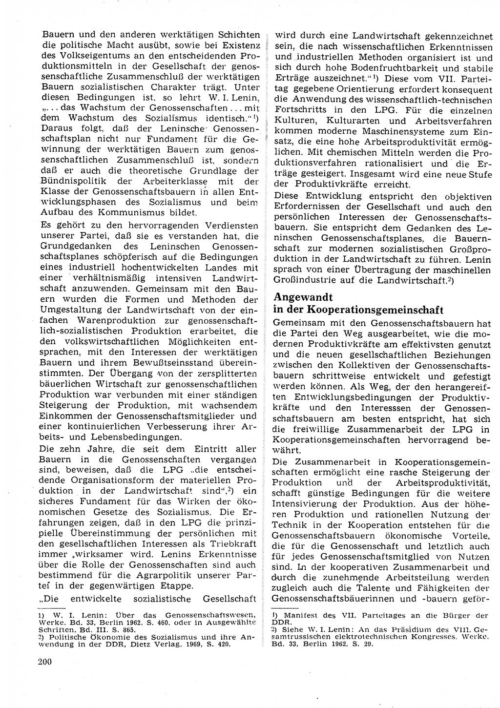Neuer Weg (NW), Organ des Zentralkomitees (ZK) der SED (Sozialistische Einheitspartei Deutschlands) für Fragen des Parteilebens, 25. Jahrgang [Deutsche Demokratische Republik (DDR)] 1970, Seite 200 (NW ZK SED DDR 1970, S. 200)